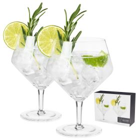 Angled Crystal Gin & Tonic Glasses by ViskiÂ