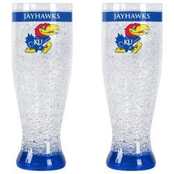 Kansas Jayhawks Pilsner Crystal Freezer Style Special Order