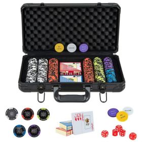 14 Gram Texas Holdem Poker Chip Set 300 Piece Claytec Chips