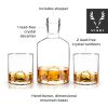 3-Piece Mountain Crystal Decanter and Tumbler Set ViskiÂ