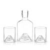 3-Piece Mountain Crystal Decanter and Tumbler Set ViskiÂ