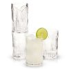 Deco Beau Crystal Highball Glasses ViskiÂ