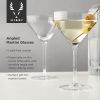 Raye Angled Crystal Martini Glasses ViskiÂ