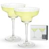 Angled Crystal Margarita Glasses by ViskiÂ