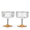 Deco Gatsby Crystal Coupe Glasses ViskiÂ