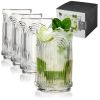 Deco Beau Crystal Highball Glasses ViskiÂ