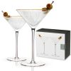 Meridian Crystal Martini Glasses ViskiÂ