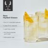 Deco Beau Crystal Highball Glasses ViskiÂ