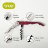 Truetapâ: Double-Hinged Waiter's Corkscrew in Burgundy