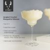 Angled Crystal Margarita Glasses by ViskiÂ