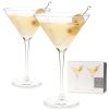Stemmed Crystal Martini Glasses by ViskiÂ