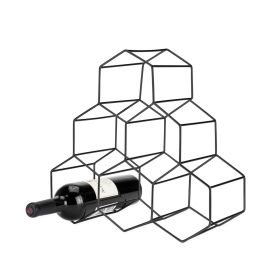 Geo Gunmetal Countertop Wine Rack by ViskiÂ