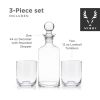 Raye Modern Crystal Liquor Decanter and Tumbler Set Viski