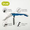 Truetapâ: Double-Hinged Waiter's Corkscrew in Metallic Blue