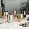 Copper Stemless Champagne Flutes by ViskiÂ