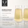 Raye Weighted Stemless Champagne Flutes ViskiÂ