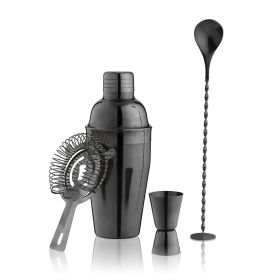 Gunmetal Black Barware Set by TrueÂ
