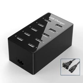 10 Ports USB Hub (Color: Black)